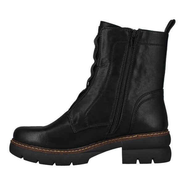Westland Perrie 02 Ladies Black Side Zip Ankle Boots with chunky sole and pull tab, stylish and comfortable footwear.
