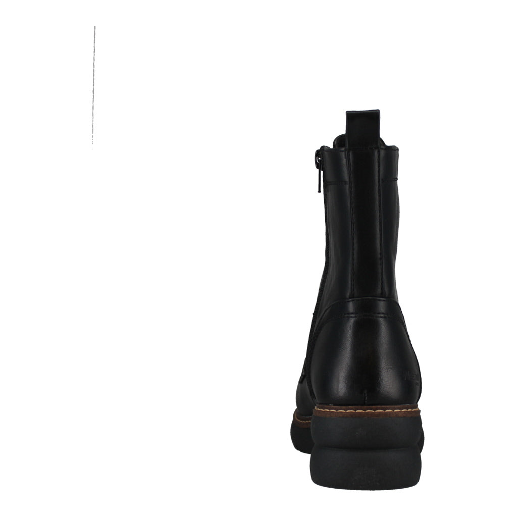 Westland Women's Black Side Zip Ankle Boots with chunky sole and pull tab, stylish and comfortable footwear.