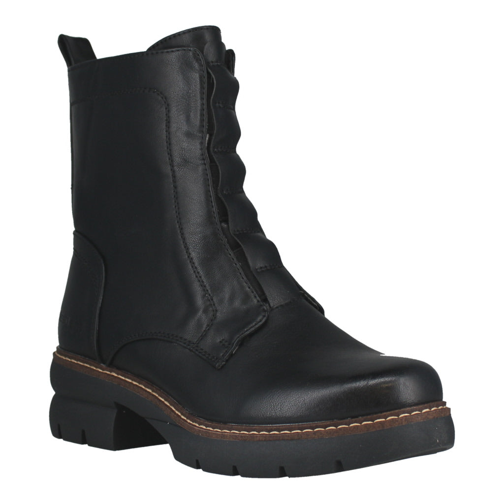 Westland Perrie 02 Ladies Black Side Zip Ankle Boots, sleek leather design, chunky sole, and ankle-high fit with side zipper.