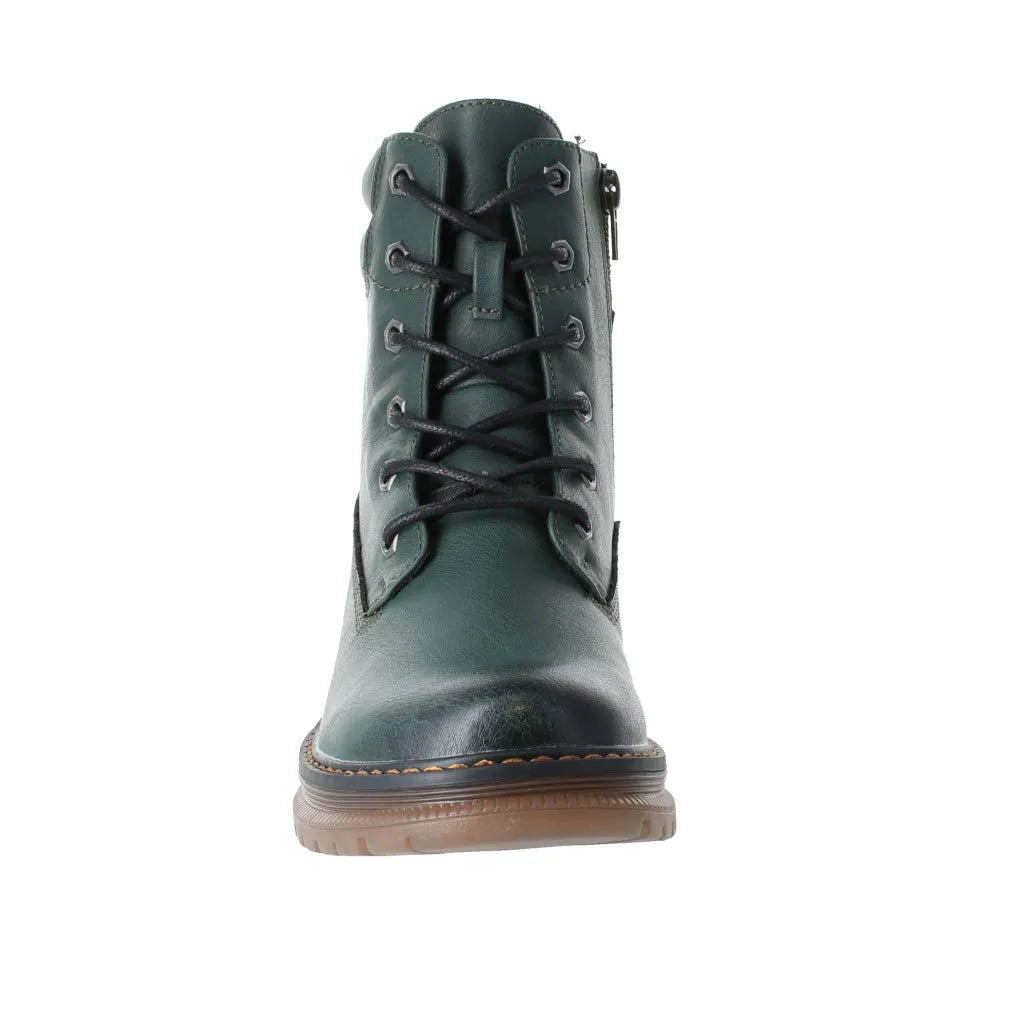 Westland 769521 Peyton 01 Ladies Green Waterproof Vegan Zip & Lace Ankle Boots-elevate your sole