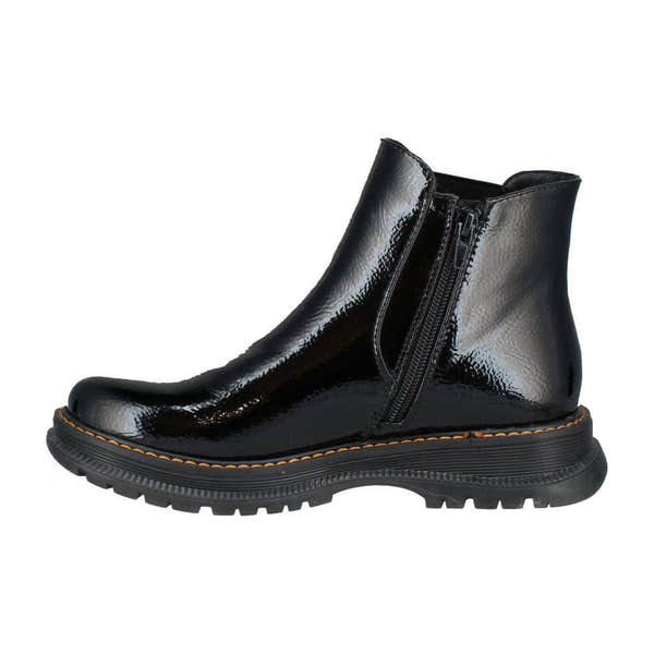 Westland 769522 Peyton 02 Ladies Black Patent Vegan Side Zip Ankle Boots-elevate your sole