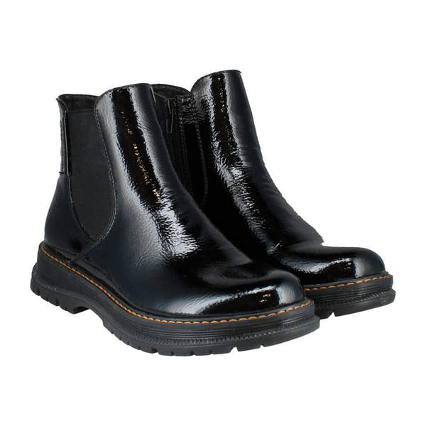 Westland 769522 Peyton 02 Ladies Black Patent Vegan Side Zip Ankle Boots-elevate your sole