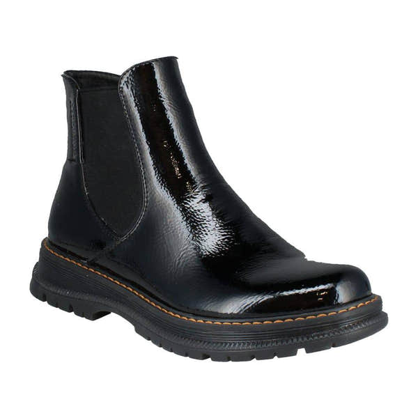 Westland 769522 Peyton 02 Ladies Black Patent Vegan Side Zip Ankle Boots-elevate your sole