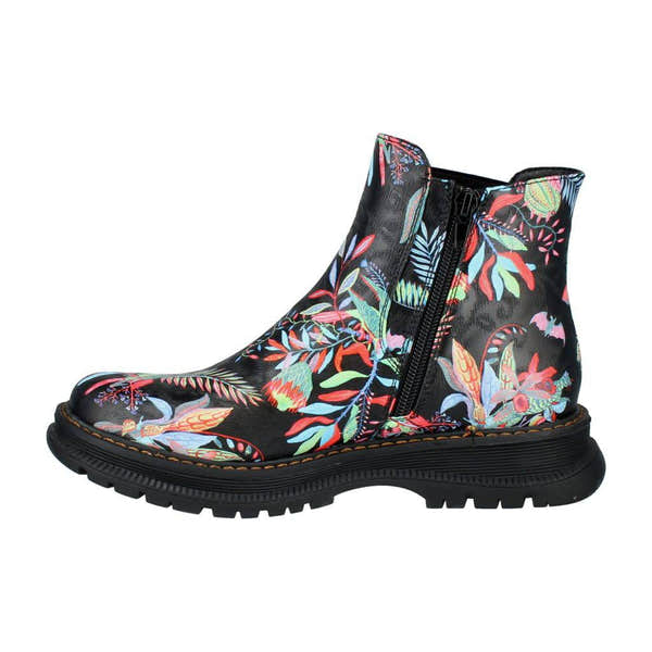 Westland 769522 Peyton 02 Ladies Black Print Vegan Side Zip Ankle Boots-elevate your sole