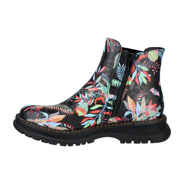Westland 769522 Peyton 02 Ladies Black Print Vegan Side Zip Ankle Boots-elevate your sole