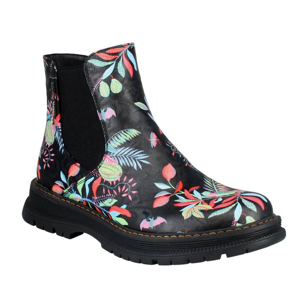 Westland 769522 Peyton 02 Ladies Black Print Vegan Side Zip Ankle Boots-elevate your sole
