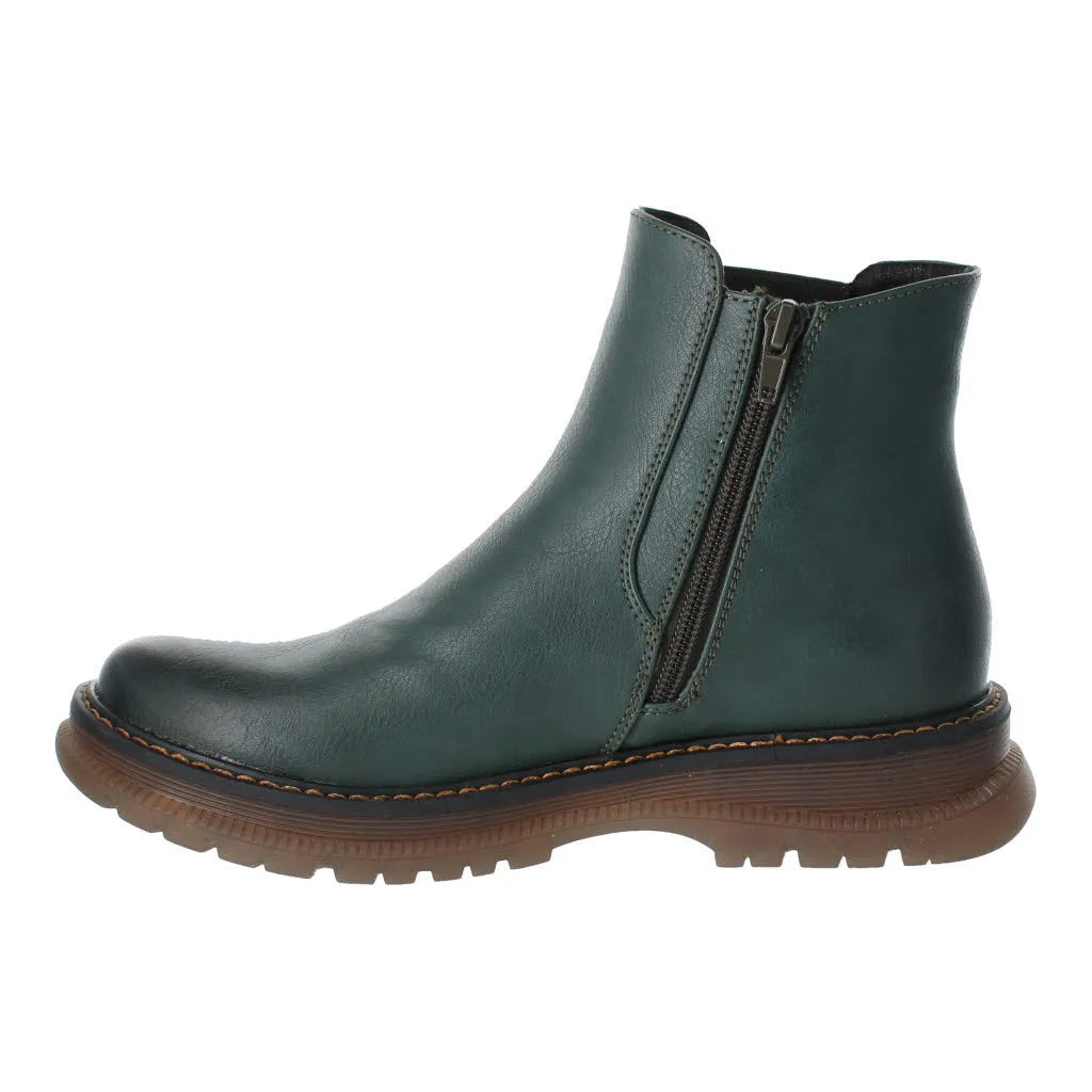 Westland 769522 Peyton 02 Ladies Green Vegan Side Zip Ankle Boots-elevate your sole