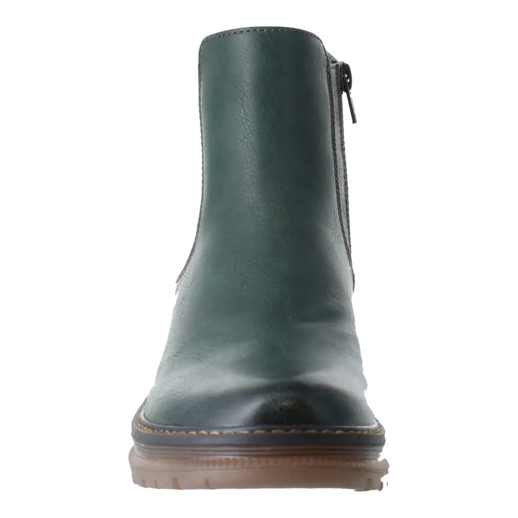 Westland 769522 Peyton 02 Ladies Green Vegan Side Zip Ankle Boots-elevate your sole