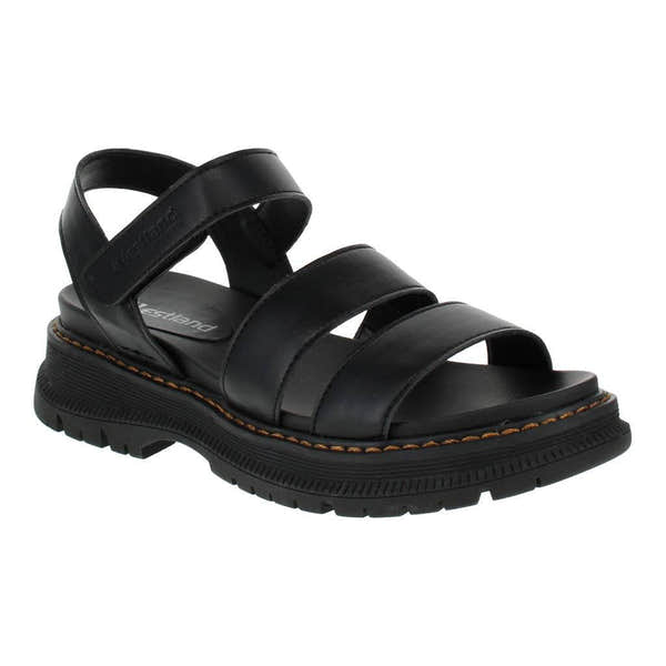 Westland 769528 Peyton 08 Ladies Black Vegan Touch Fastening Sandals-elevate your sole