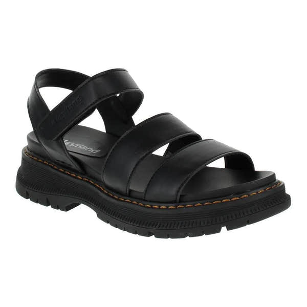Westland 769528 Peyton 08 Ladies Black Vegan Touch Fastening Sandals-elevate your sole