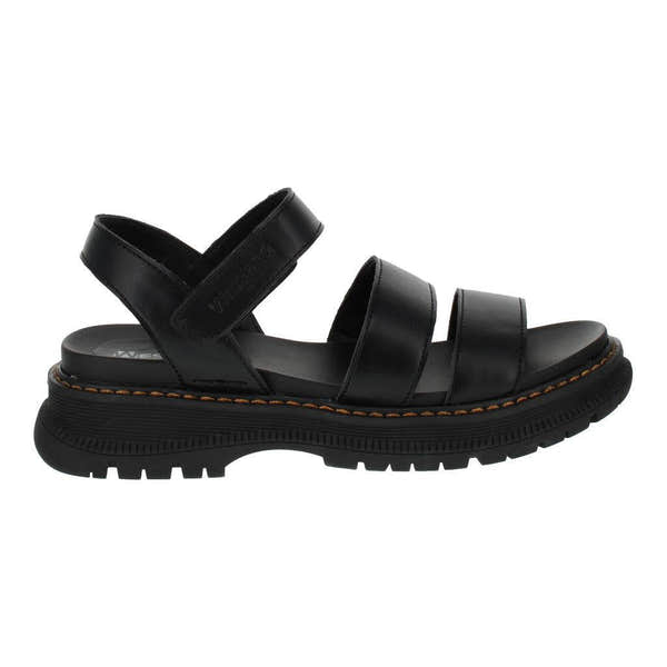 Westland 769528 Peyton 08 Ladies Black Vegan Touch Fastening Sandals-elevate your sole