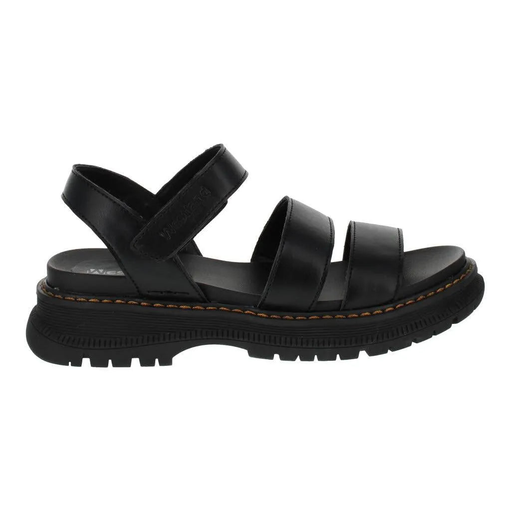 Westland 769528 Peyton 08 Ladies Black Vegan Touch Fastening Sandals-elevate your sole
