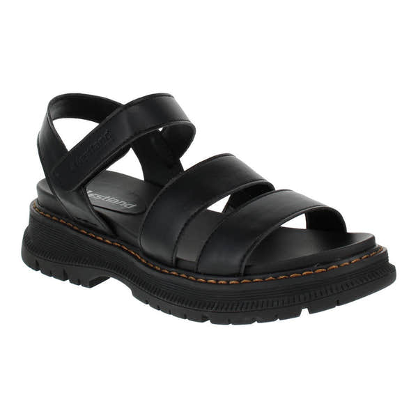 Westland 769528 Peyton 08 Ladies Black Vegan Touch Fastening Sandals-elevate your sole