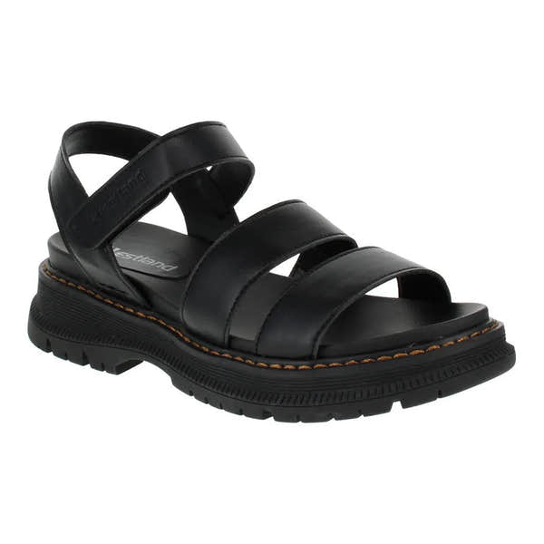 Westland 769528 Peyton 08 Ladies Black Vegan Touch Fastening Sandals-elevate your sole