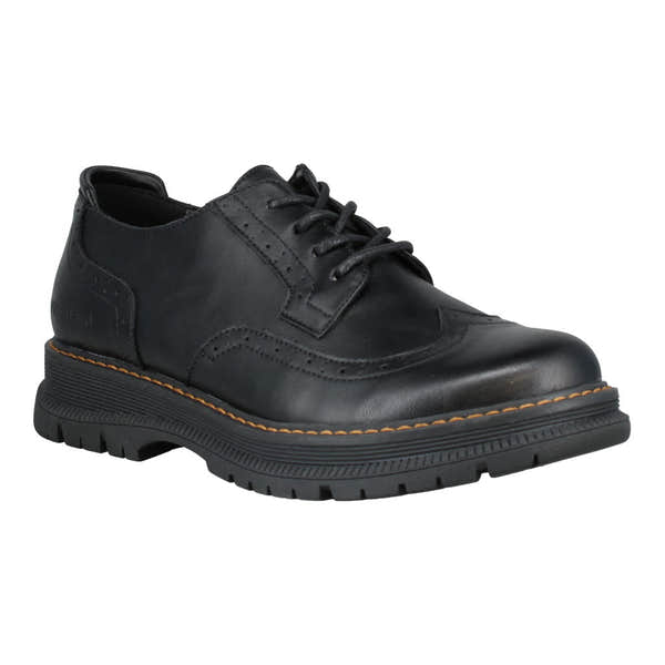 Westland Peyton 11 Ladies Black Lace-Up Shoes, leather construction, chunky sole, stylish and comfortable footwear for women.