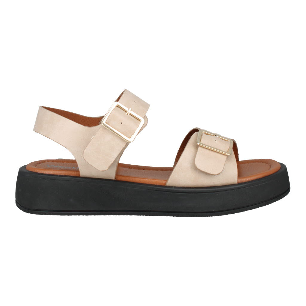 Westland Macie 03 Ladies Off White Vegan Buckle Sandals with adjustable straps and chunky sole.