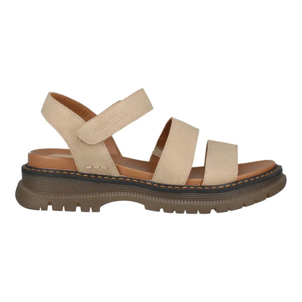 Westland Peyton 08 Ladies beige touch fastening sandals with adjustable straps and chunky sole.
