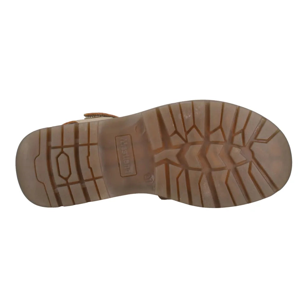 Westland Peyton 08 Ladies Beige Combi Touch Fastening Sandals with rubber sole and tread pattern for grip.