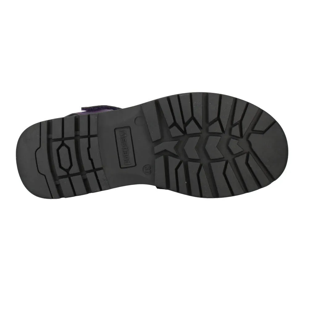 Westland Peyton 08 Ladies purple vegan touch fastening sandals with arch support and rugged rubber outsole.