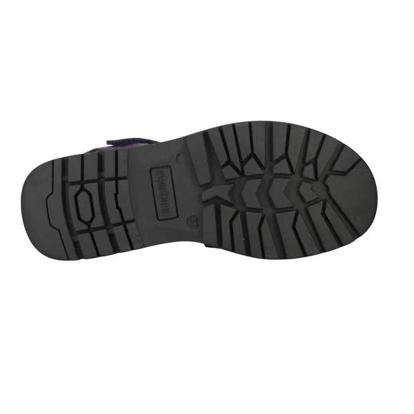 Westland Peyton 08 Ladies purple vegan touch fastening sandals with arch support and rugged rubber outsole.