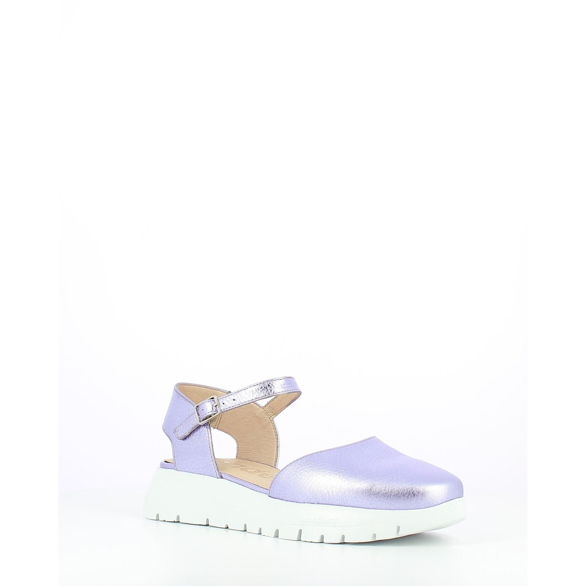 Wonders A-2441 Glow Ladies Spanish Lavender Leather Buckle Sandals-elevate your sole