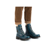 Rieker Y2440-12 Ladies Petrol Side Zip Ankle Boots