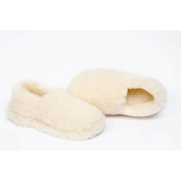 Yoko Full Ladies Natural Wool Slippers - elevate your sole