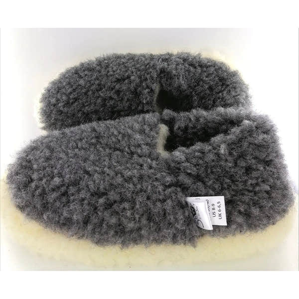 Yoko Full Unisex Graphite Wool Slippers - elevate your sole