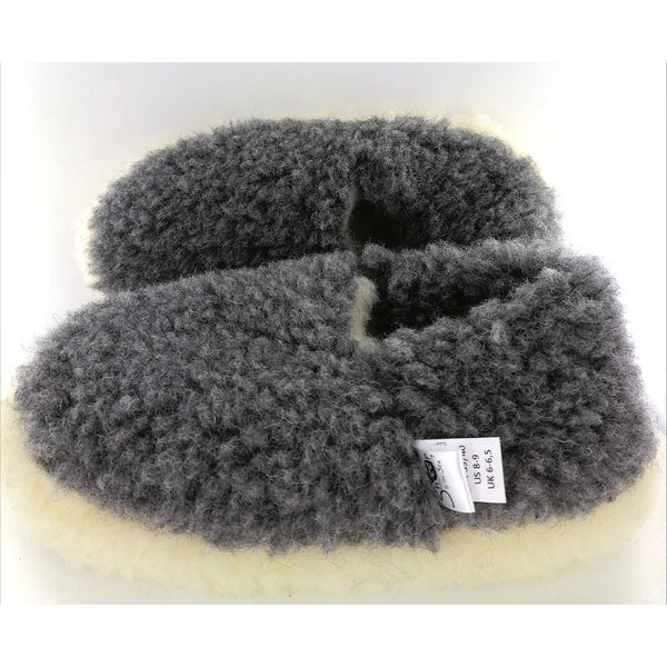 Yoko Full Unisex Graphite Wool Slippers - elevate your sole