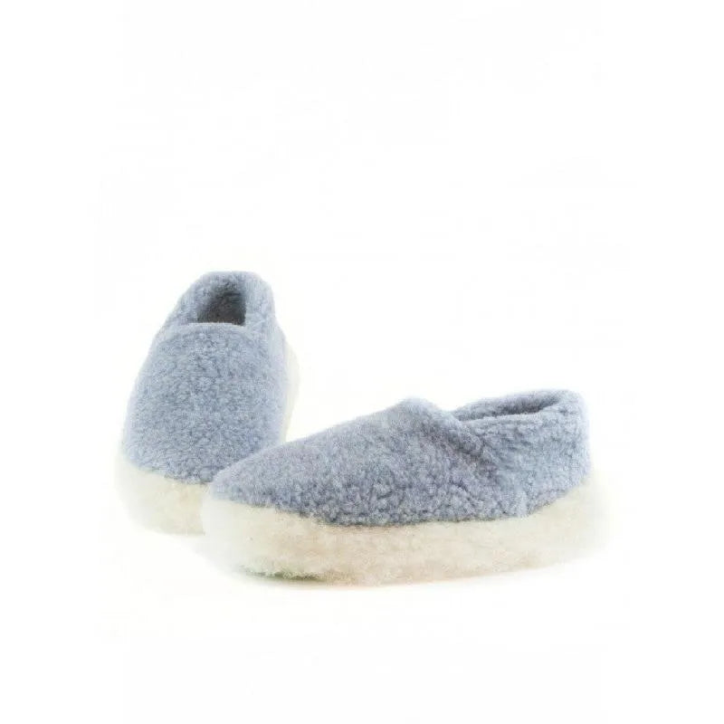 Yoko Full Unisex Light Blue Wool Slippers - elevate your sole