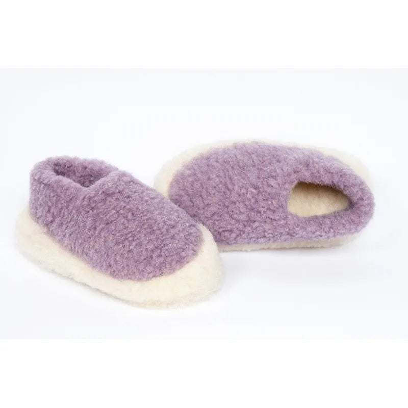 Yoko Full Unisex Lily Lilac Wool Slippers - elevate your sole