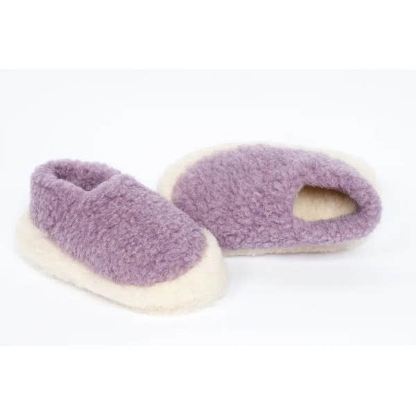Yoko Full Unisex Lily Lilac Wool Slippers - elevate your sole