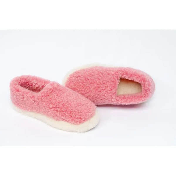 Yoko Full Unisex Pink Wool Slippers - elevate your sole