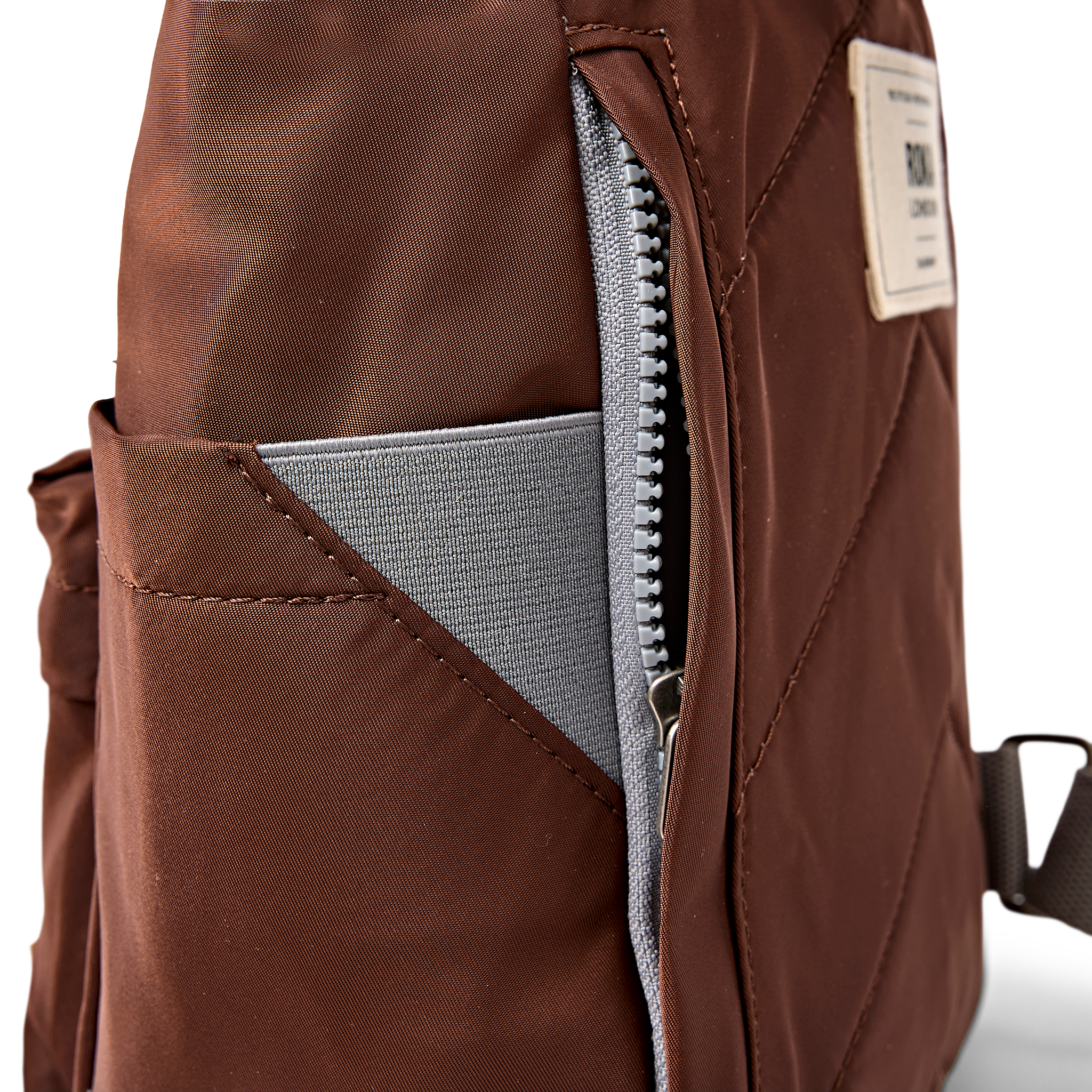 Roka Canfield Rocky Road Small Backpack, strap hardware detail (7)