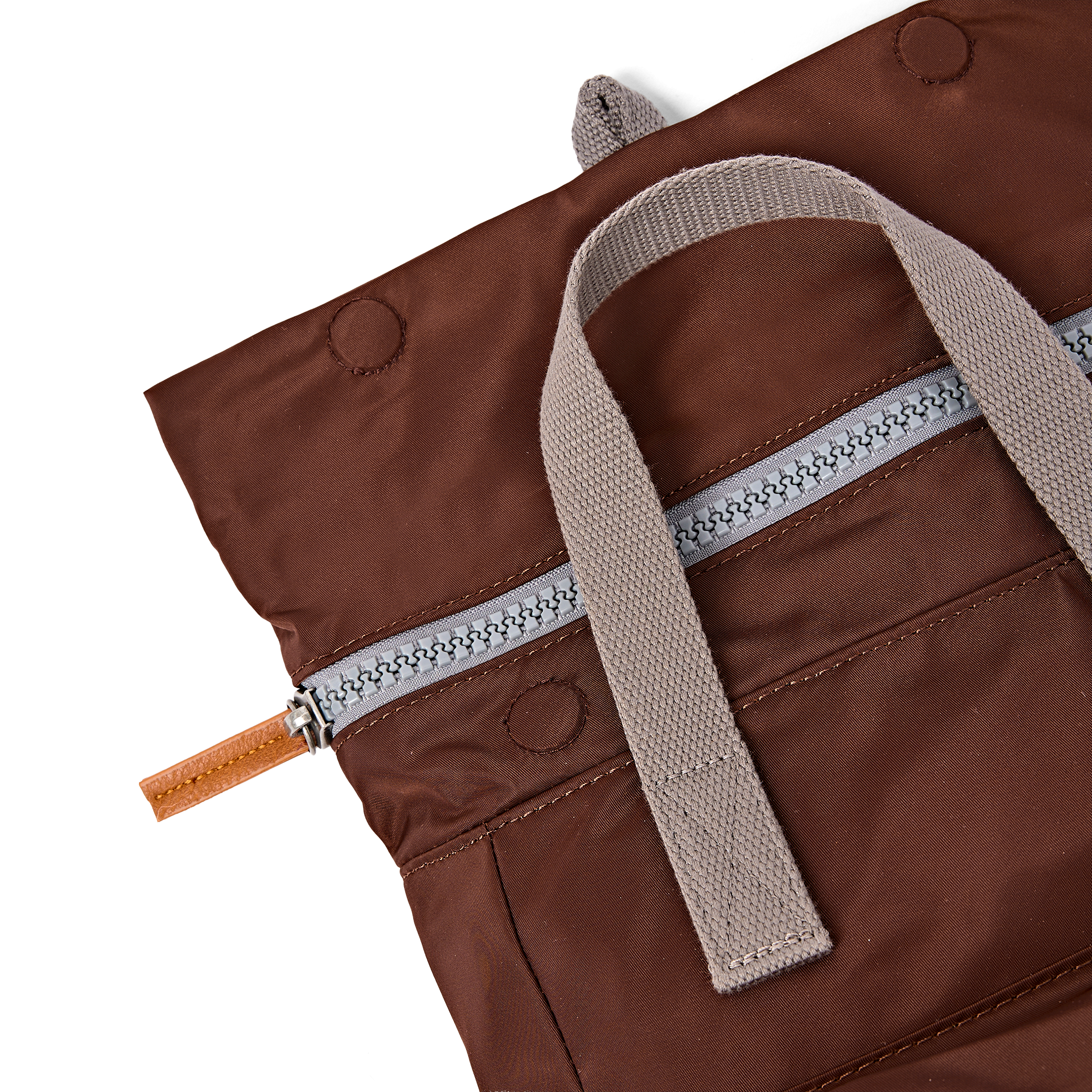 Roka Canfield Rocky Road Small Backpack, zip detail (8)