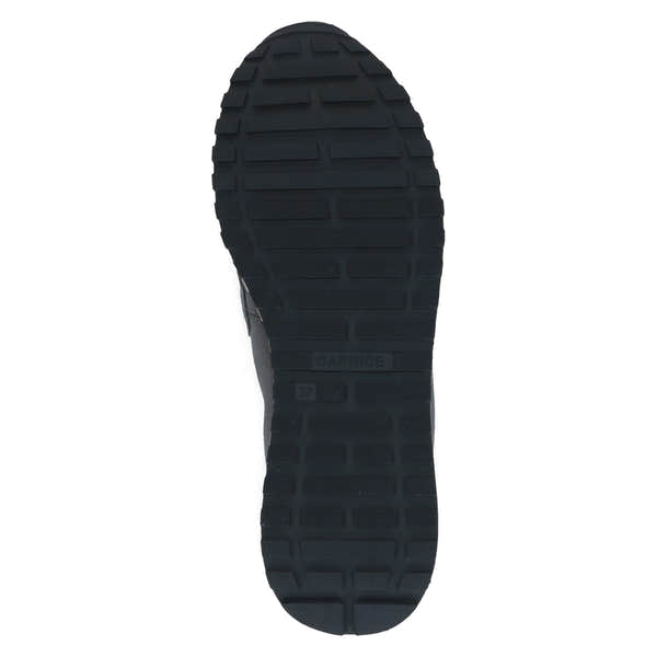 Caprice 9-24700-43 289 Ladies Dark Grey Leather Slip On Shoes, sole and tread view.
