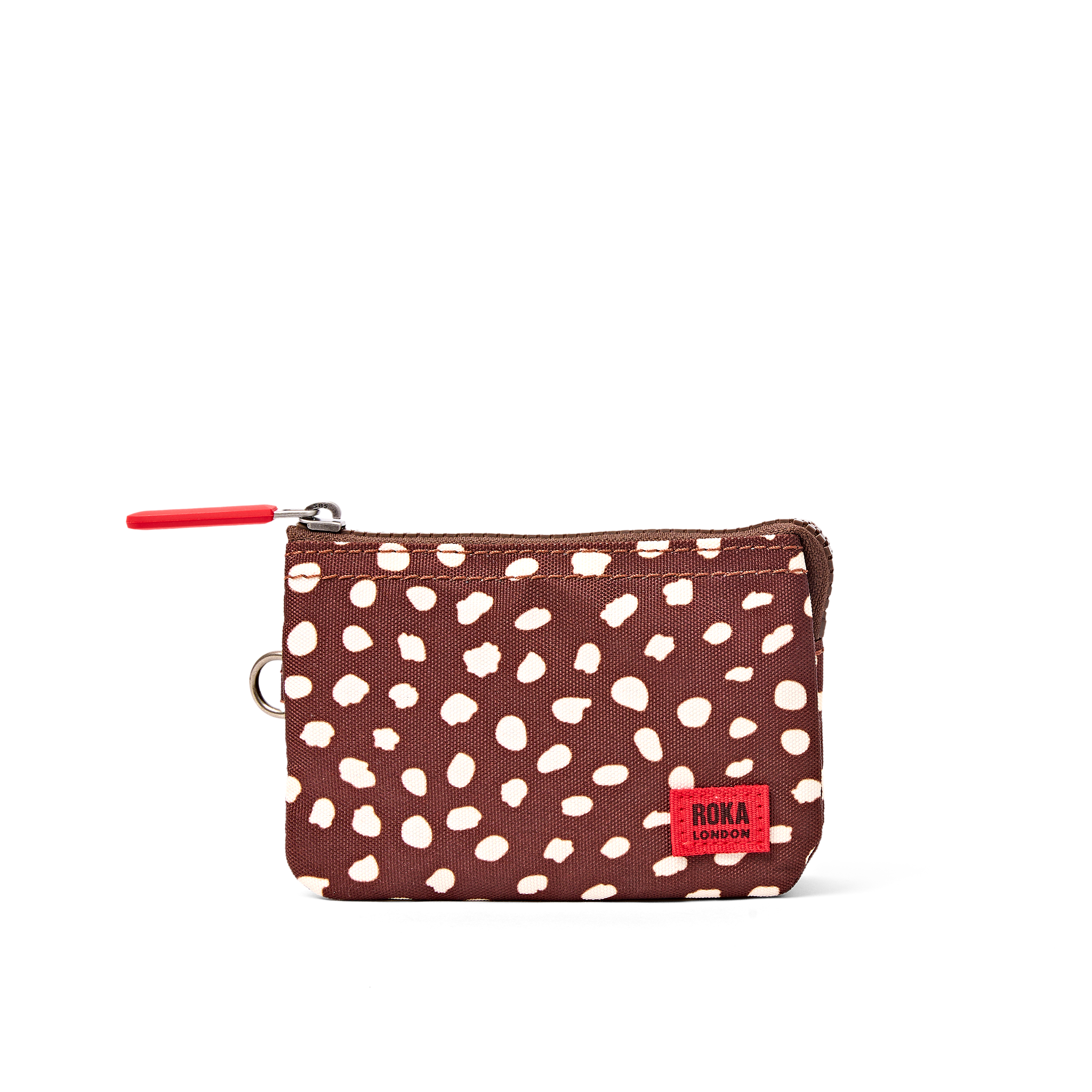Roka Carnaby Wallet Brown Dot Small, front view (2)