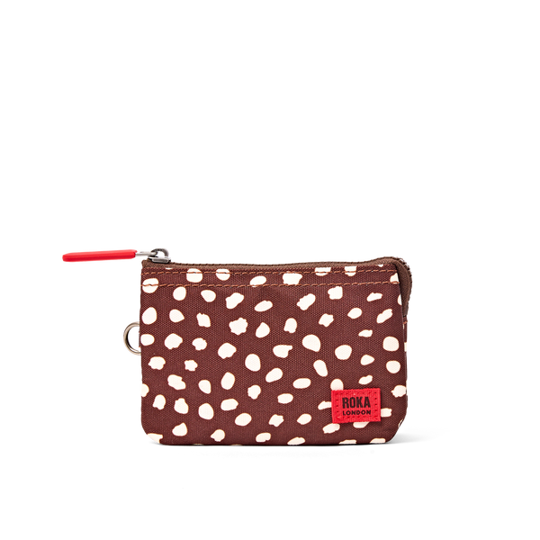 Roka Carnaby Wallet Brown Dot Small, front view (2)