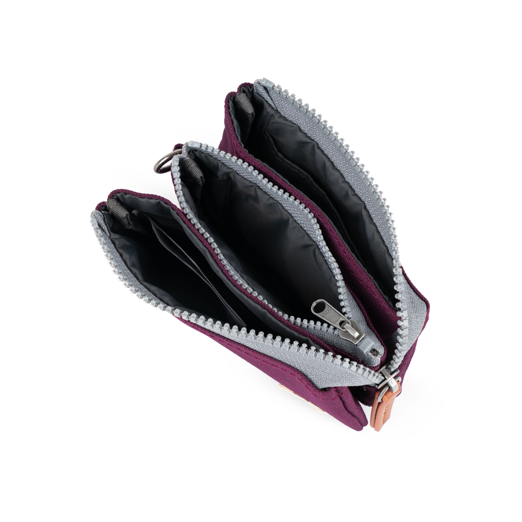 Roka Carnaby Wallet Cherry Lacquer Small, interior compartments (4)