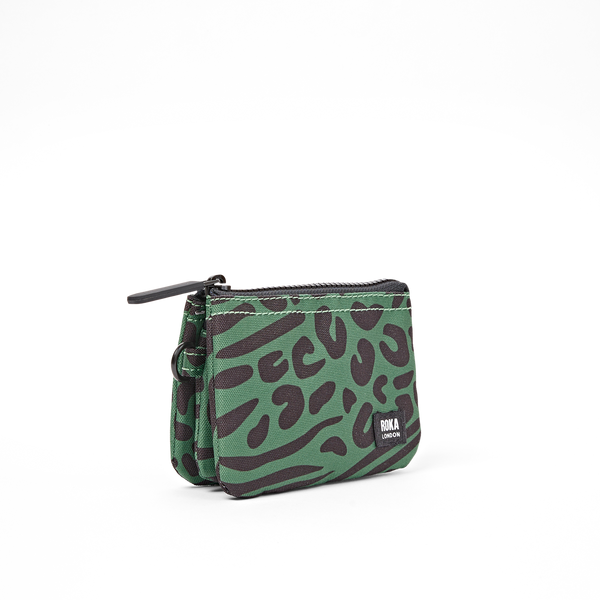 Roka Carnaby Wallet Mixed Animal Artichoke Small, angled side view (1)