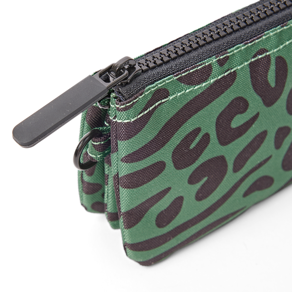 Roka Carnaby Wallet Mixed Animal Artichoke Small, zip detail (5)