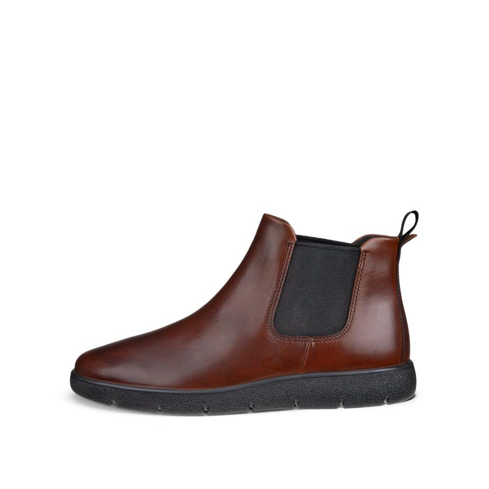Ecco Bella 2 W Chelsea Ladies Mink Leather Pull On Ankle Boots, outer side view.