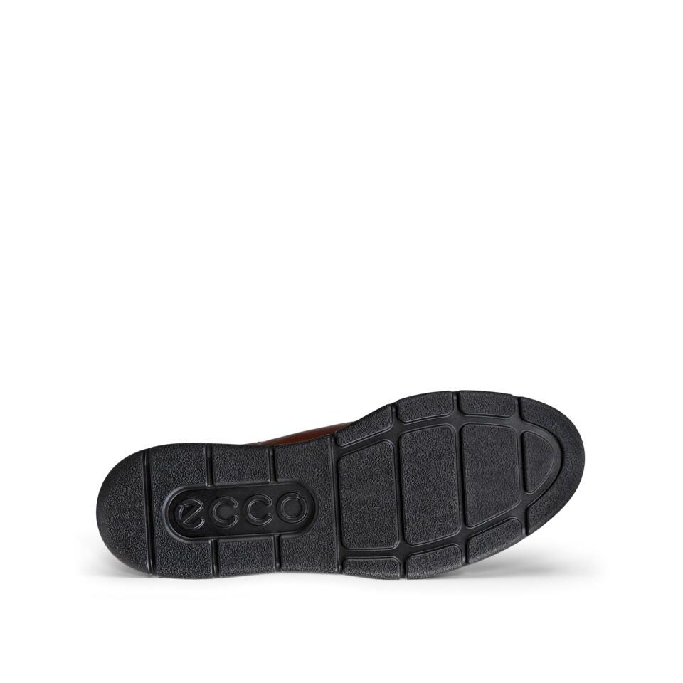 Ecco Bella 2 W Chelsea Ladies Mink Leather Pull On Ankle Boots, side view.