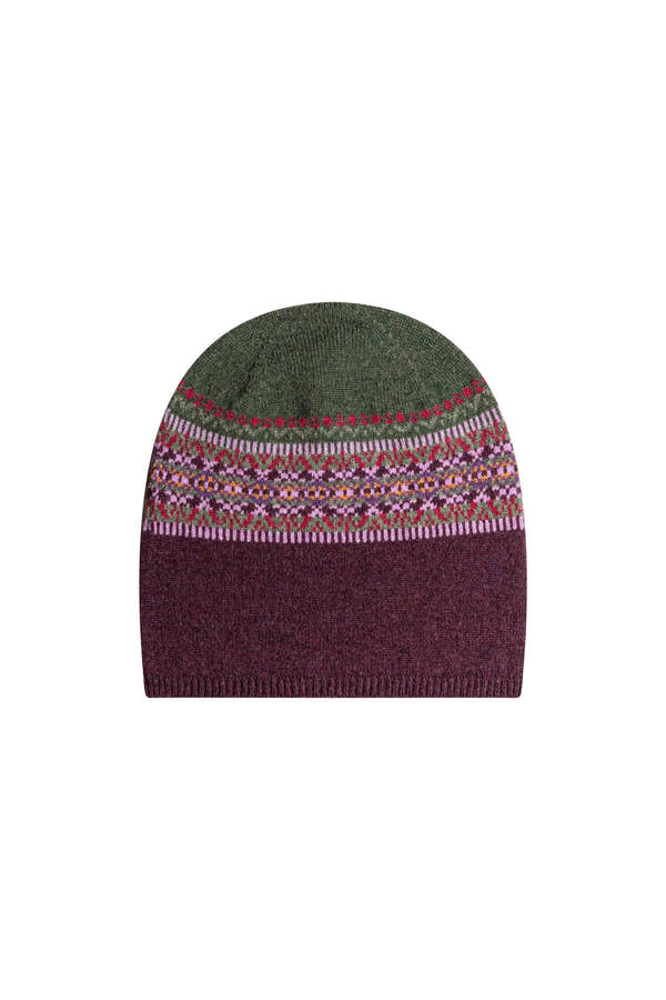 Eribé Alloa Beanie in Tyrian-Thistle, front product view