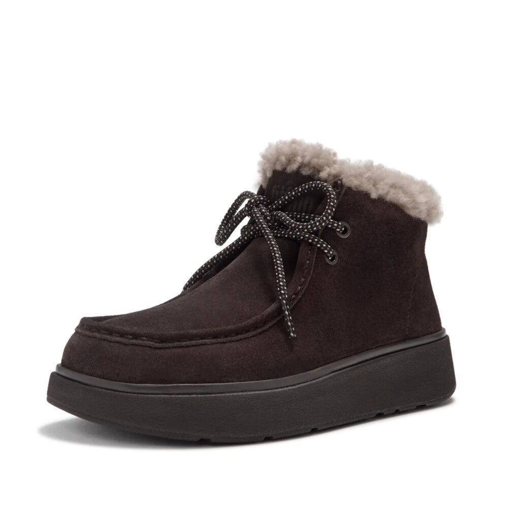 FitFlop A9M-167, Chocolate Brown, three-quarter view.
