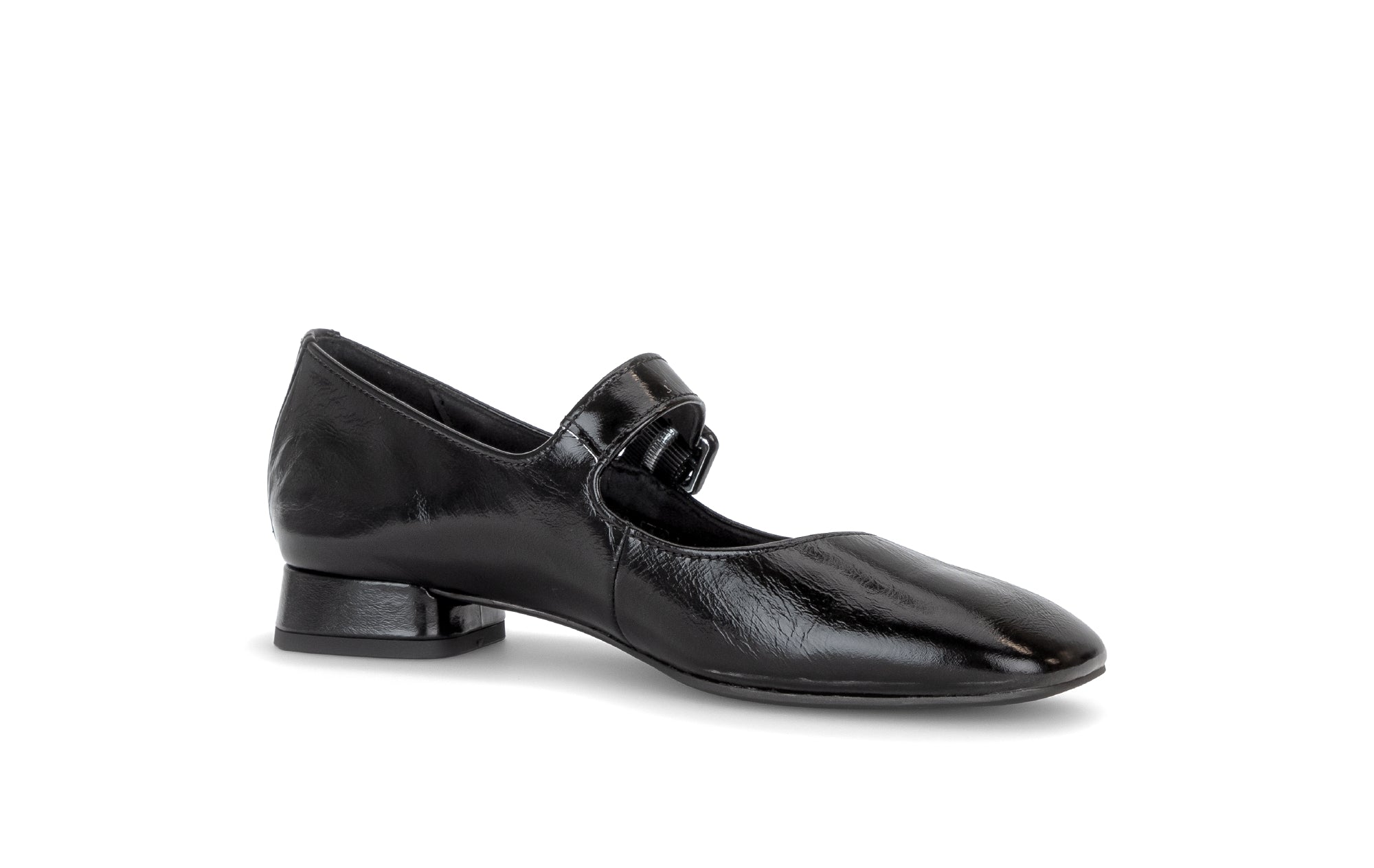 Gabor Iggy black mary jane shoes, rotating product angle 15.