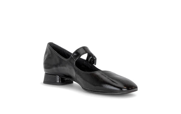 Gabor Iggy black mary jane shoes, rotating product angle 16.
