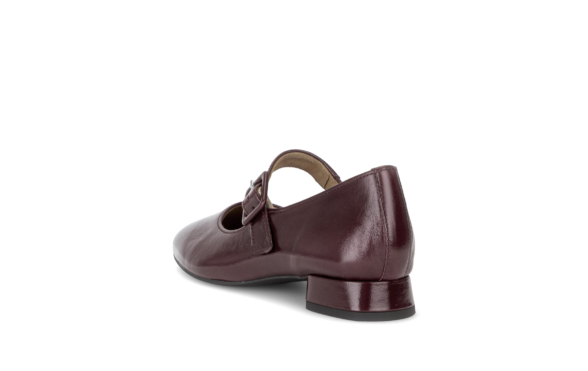 Gabor Iggy mulberry burgundy mary jane shoes, rotating product angle 05.