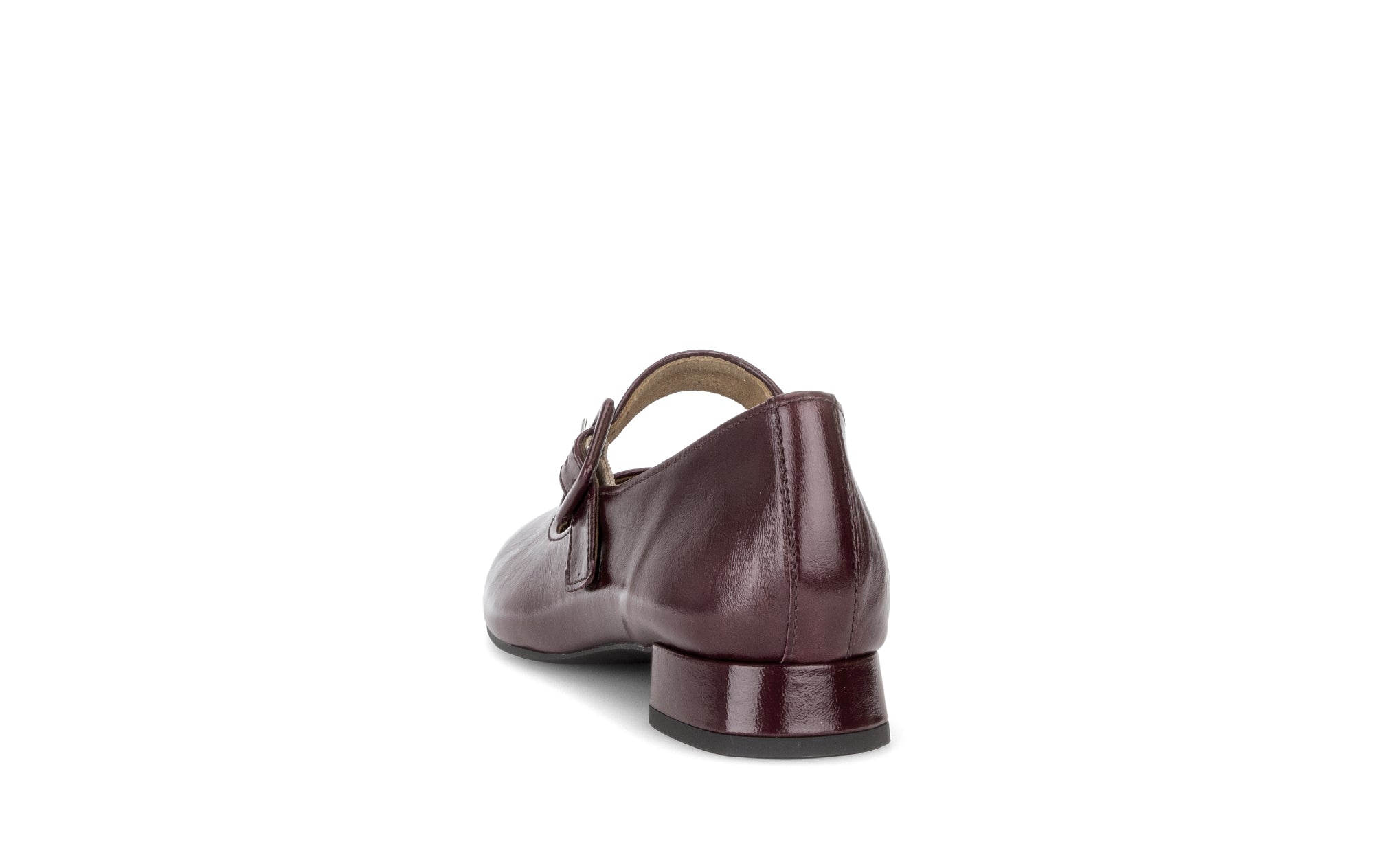 Gabor Iggy mulberry burgundy mary jane shoes, rotating product angle 06.