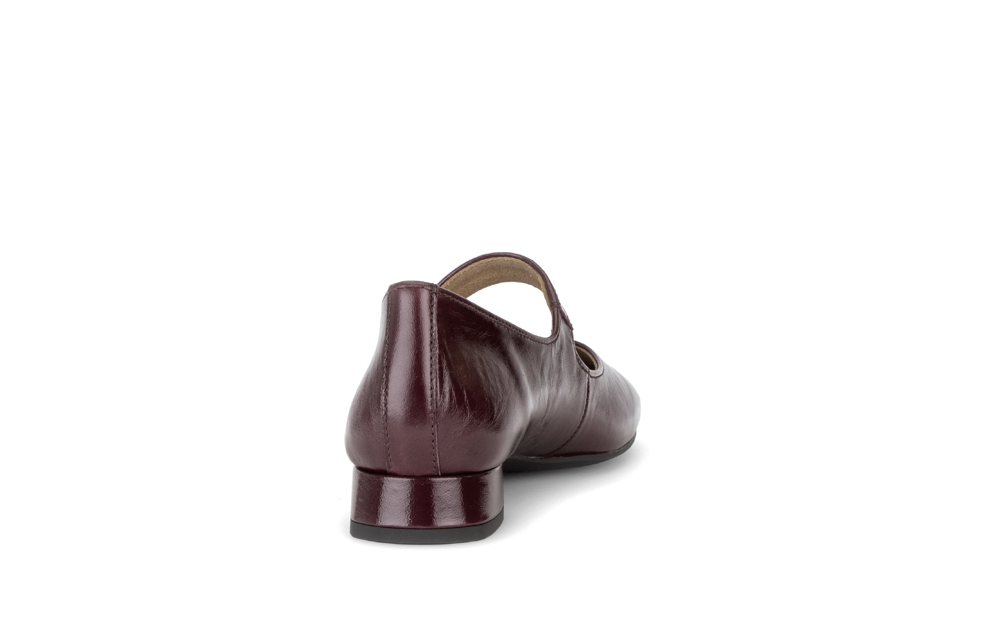 Gabor Iggy mulberry burgundy mary jane shoes, rotating product angle 08.
